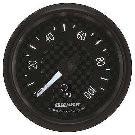 Gauge; Oil Press; 2 1/16"; 100 PSI; Mechanical; GT