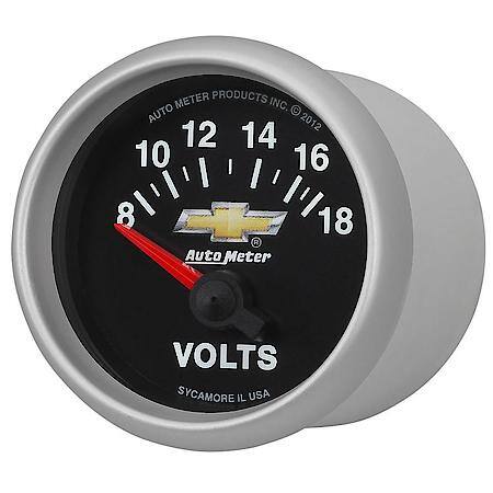 Gauge; Voltmeter; 2 1/16"; 18V; Electric; GM Copo Camaro