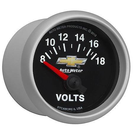 Gauge; Voltmeter; 2 1/16"; 18V; Electric; GM Copo Camaro
