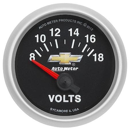 Gauge; Voltmeter; 2 1/16"; 18V; Electric; GM Copo Camaro
