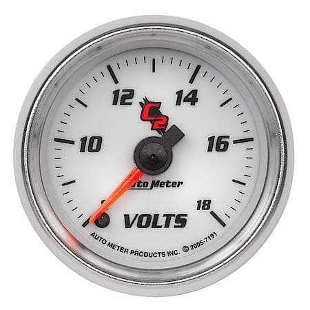 Gauge; Voltmeter; 2 1/16"; 18V; Digital Stepper Motor; C2