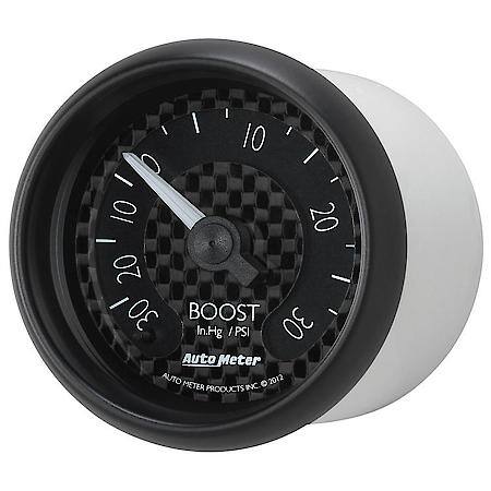 Gauge; Vac/Boost; 2 1/16"; 30Inhg-30 PSI; Mechanical; GT