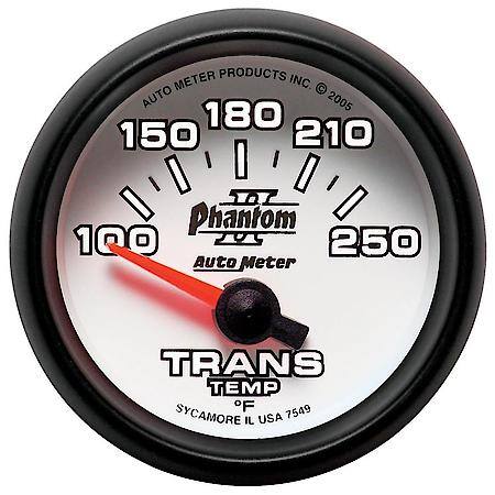 Gauge; Transmission Temperature; 2 1/16"; 100-250 Deg. F; Electric; Phantom II