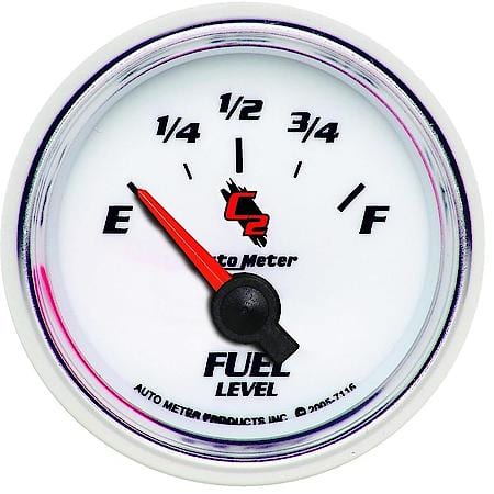 Gauge; Fuel Level; 2 1/16"; 240Oe To 33Of; Electric; C2
