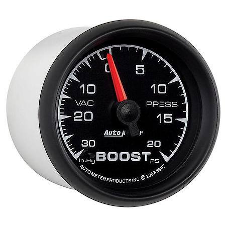 Gauge; Vac/Boost; 2 1/16"; 30Inhg-20 PSI; Mechanical; ES