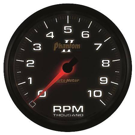 Gauge; Tachometer; 5"; 10K RPM; In-Dash; Phantom II