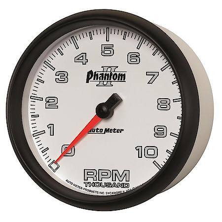 Gauge; Tachometer; 5"; 10K RPM; In-Dash; Phantom II