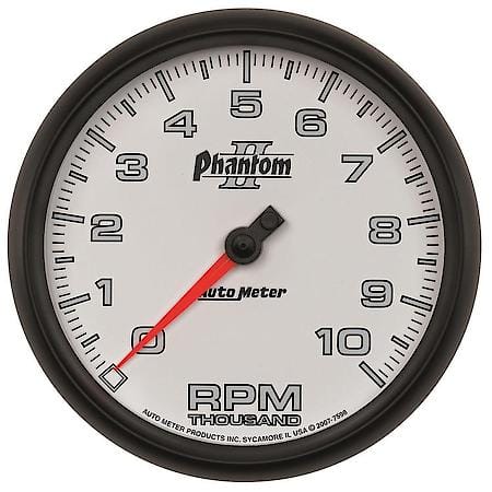 Gauge; Tachometer; 5"; 10K RPM; In-Dash; Phantom II