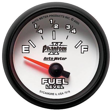 Gauge; Fuel Level; 2 1/16"; 240Oe To 33Of; Electric; Phantom II