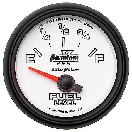 Gauge; Fuel Level; 2 1/16"; 240Oe To 33Of; Electric; Phantom II