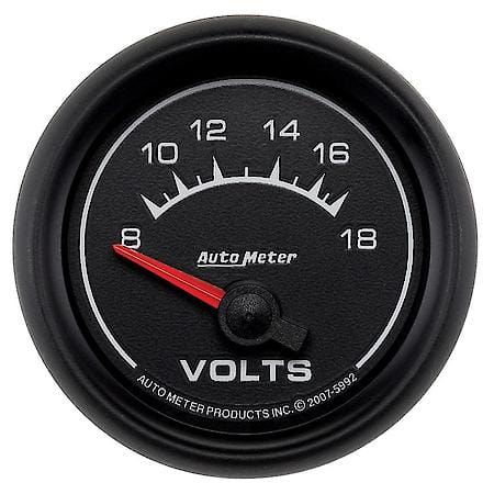 Gauge; Voltmeter; 2 1/16"; 18V; Electric; ES