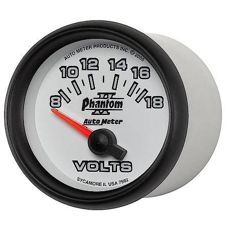 Gauge; Voltmeter; 2 1/16"; 18V; Electric; Phantom II