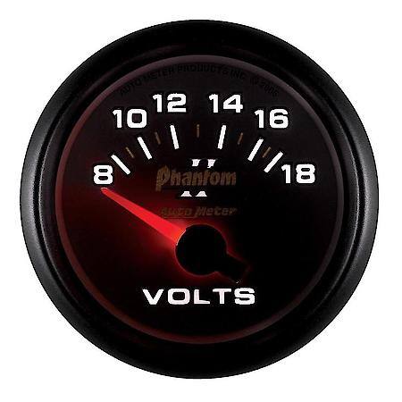 Gauge; Voltmeter; 2 1/16"; 18V; Electric; Phantom II