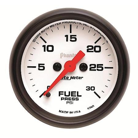 Gauge; Fuel Pressure; 2 1/16"; 30 PSI; Digital Stepper Motor; Phantom