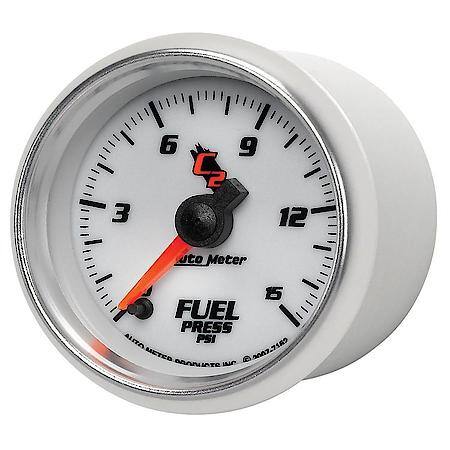 Gauge; Fuel Pressure; 2 1/16"; 15 PSI; Digital Stepper Motor; C2