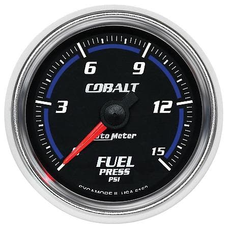 Gauge, Fuel Pressure, 2 1/16", 15 PSI, Digital Stepper Motor, Cobalt