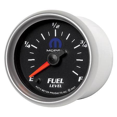 Gauge; Fuel Level; 2 1/16"; 0-280O Programmable; Black; Mopar