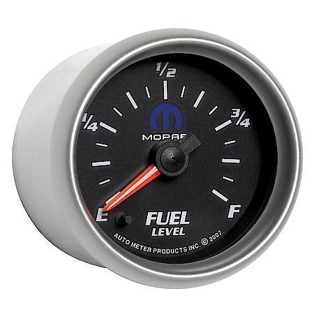 Gauge; Fuel Level; 2 1/16"; 0-280O Programmable; Black; Mopar