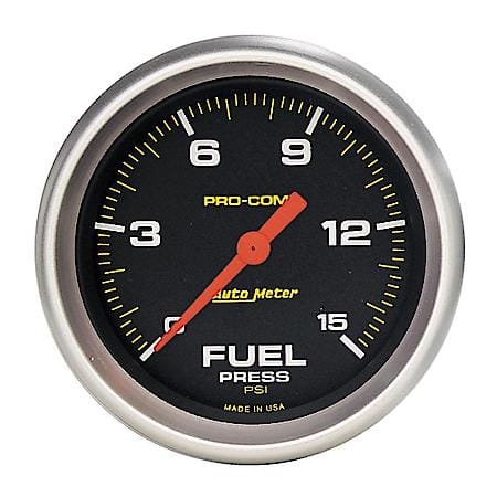 Gauge; Fuel Press; 2 5/8"; 15 PSI; Digital Stepper Motor; Pro-Comp