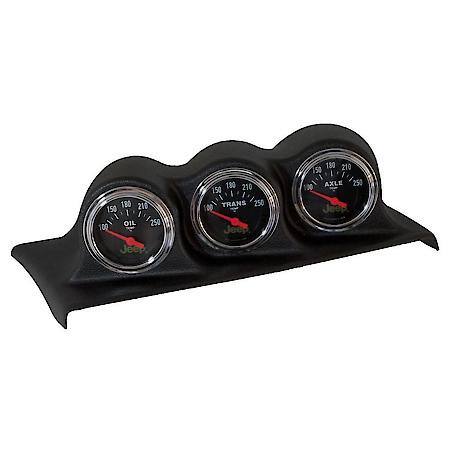 Gauge Mount; Direct Fit Dash Top; Triple; 2 1/16"; Wrangler JK 07-10
