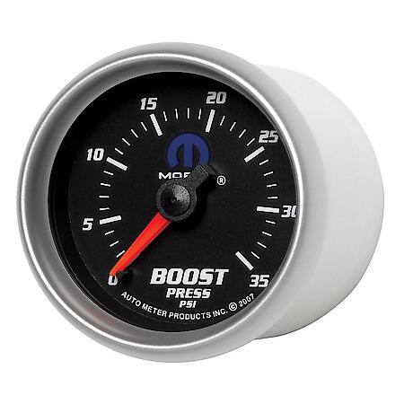 Gauge; Boost; 2 1/16"; 35 PSI; Mechanical; Black; Mopar