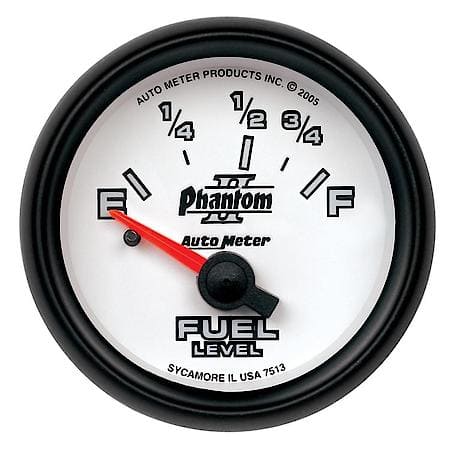 Gauge; Fuel Level; 2 1/16"; 73Oe To 10Of; Electric; Phantom II
