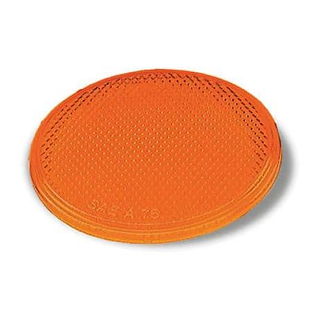Round Stick-On Reflector, Yellow