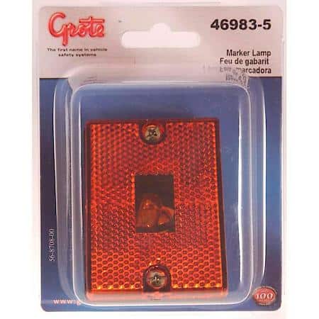 Clearance Marker Lamp, Yellow, Incandescent, Stud Mount