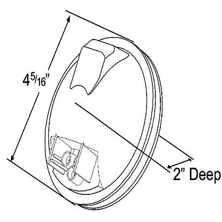 Torsion Mount ® II 4" Stop Tail Turn Light, Female Pin, Red