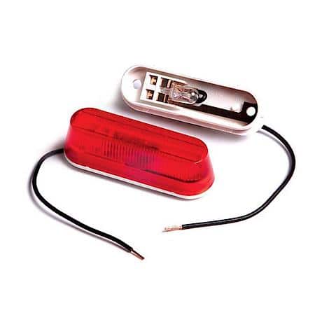 Clearance Marker Lamp, Red, Thin Line, Single Bulb