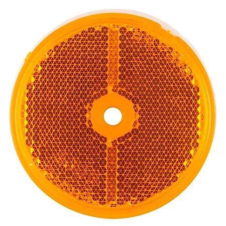 Round Stick-On Reflector - 2.5", Amber