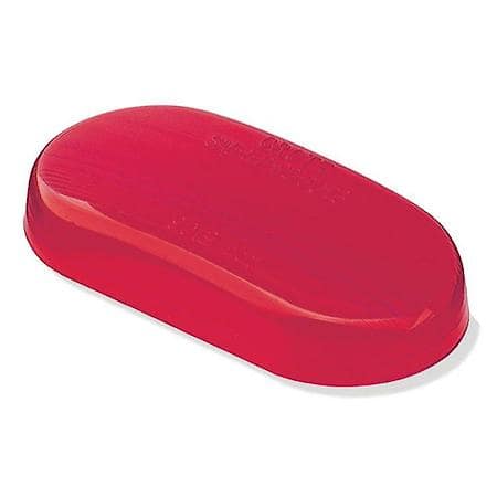 Clearance Marker Replacement Lenses Two Bulb Oval Lens Red