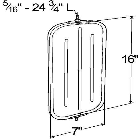 OEM-Style Flat Ribbed-Back West Coast Mirror, White