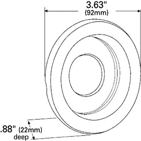 Hole Grommet - 3", Open