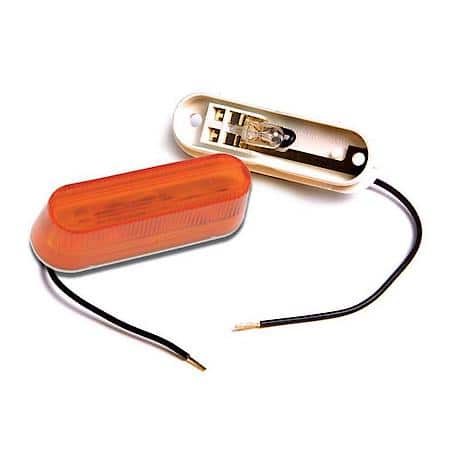 Clearance Marker Lamp, Yellow, Thin Line, Single Bulb