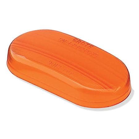 Clearance Marker Replacement Lens, Single Bulb Oval, Yellow