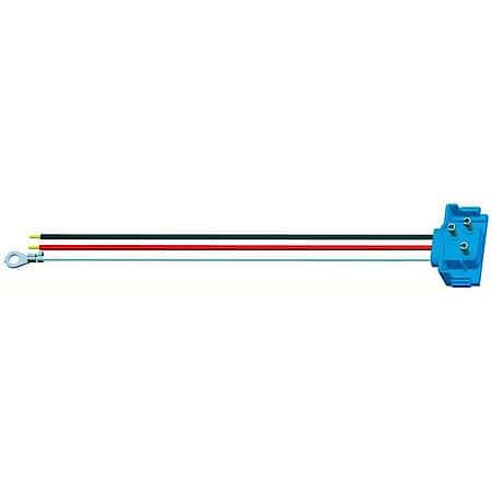 Universal 3-Wire 90 ° Plug-in Pigtail For Female Pin Lights, 13" Long, Chassis Ground