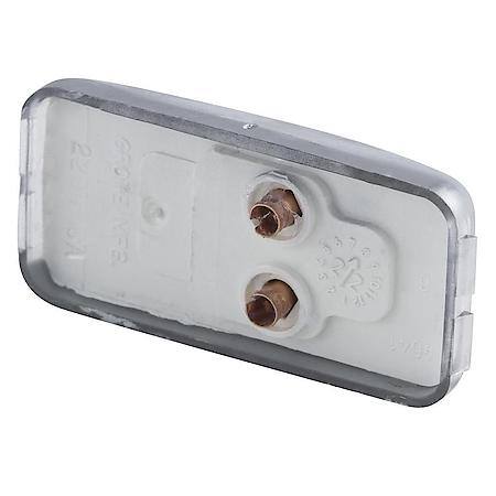 Small Rectangular License Light, Clear