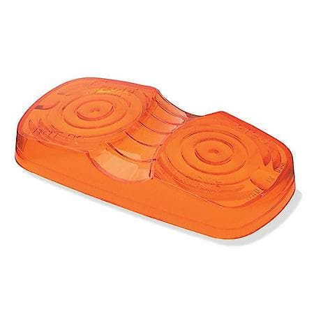 Clearance Marker Replacement Lenses Two Bulb Square Lens Amber