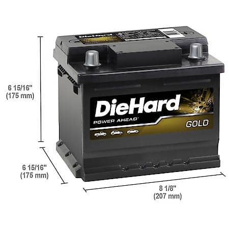 Battery : T4 Group Size, 470 CCA, 585 CA, 70 Minute Reserve Capacity