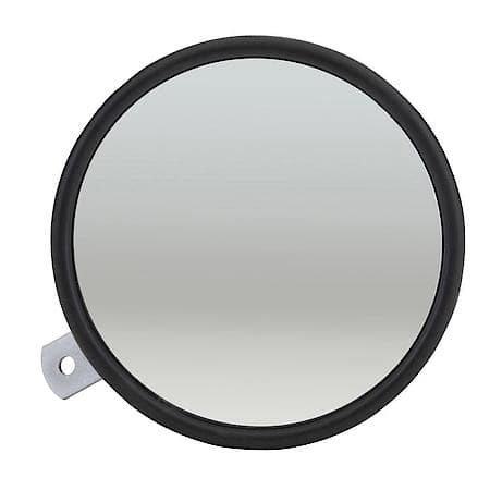 6" Convex Center-Mount Spot Mirror, with Arm Assembly, Powder Coat, Black