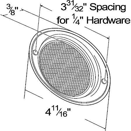Aluminum Two-Hole Mounting Reflector - Amber