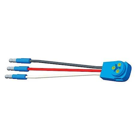 Stop Tail Turn Three-Wire 90 º Plug-In Pigtail For Male Pin Lights, 6" Long
