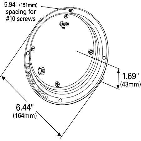 6" Surface Mount Dome Light with Switch, Clear