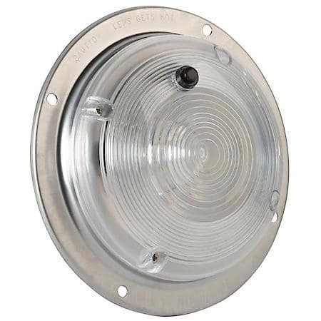 6" Surface Mount Dome Light with Switch, Clear