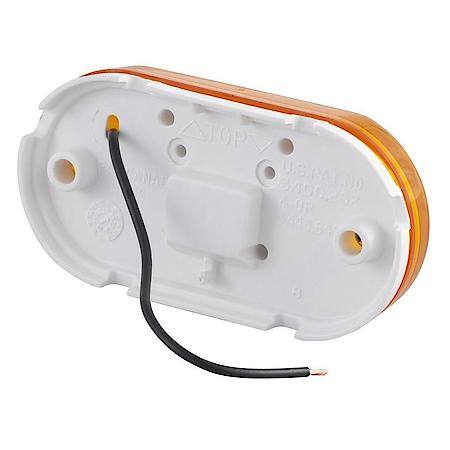Two-Bulb Oval Pigtail-Type Clearance Marker Light, Optic Lens, Yellow