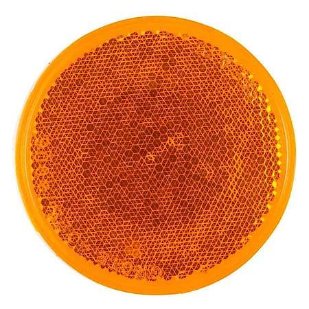 Sealed 3" Round Stick-On Reflector, Yellow