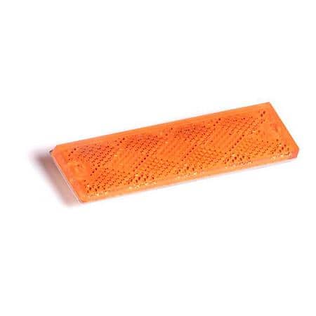 Mini Stick On / Screw Mount Rectangular Reflectors, Amber