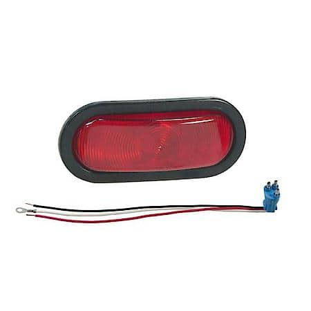 Economy Oval Stop Tail Turn Lights, Red