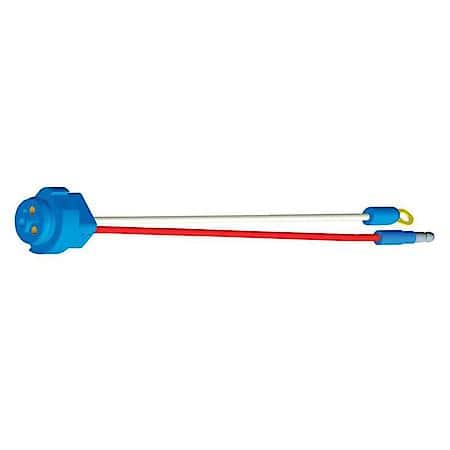 Stop Tail Turn Two-Wire Plug-In Pigtail For Male Pin Lights, 10" Long, Chassis Ground